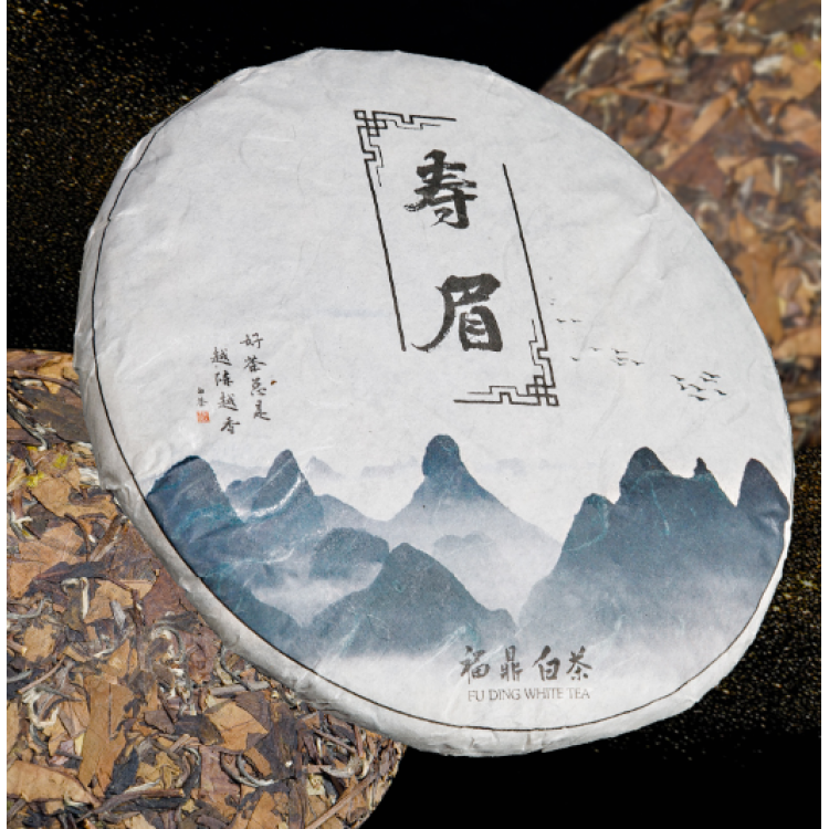 Fuding Shou Mei White Tea Cake