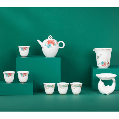 Kung Fu tea set fish play tea set