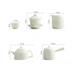 Kung fu tea set with primrose glaze complete tea tray