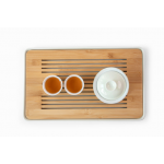 Kung fu tea set with primrose glaze complete tea tray