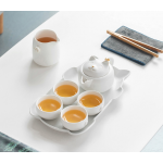 Lucky cat kung-fu tea set