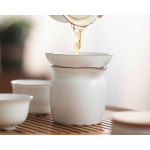 Gongfu tea fat white simple tea set