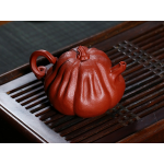 Yixing handmade raw ore Dahongpao imitation pumpkin purple clay pot