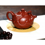 Yixing handmade raw ore Zhuni Dahongpao fish and dragon purple clay teapot